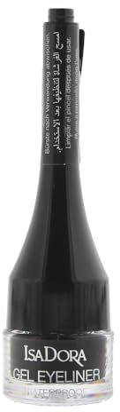 Isadora Waterproof 01 Black Eyeliner Gel 3g