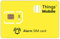 SIM Card per ALLARME e ANTIFURTO - Things Mobile - copertura globale, rete multi-operatore GSM/2G/3G/4G, senza costi fissi, senza scadenza, tariffe competitive. 50€ di credito incluso +10€ gratis