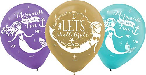 Balloon 6pk 11' Mermaid Wishes