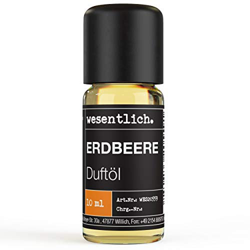 Duftöl Erdbeere - Aromaöl u.a. für Duftlampe und Diffuser - Premium Raumduft von wesentlich. (10ml)