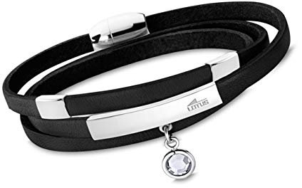 LOTUS Style Armband schwarz LS1961-2/3 Damen Schmuck Leder JLS1961-2-3