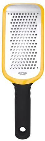 OXO Good Grips - Rallador de cocina de color amarillo de acero inoxidable
