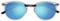 OPULIZE Met Large Comfortable Clear Black Arms Blue Mirrored Lens Mens Womens Reading Sunglasses UV400 S60-C +2.00