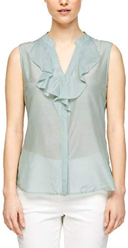 s.Oliver BLACK LABEL Damen 150.10.004.10.100.2036739 Bluse, Light Petrol, 38
