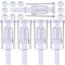 KARAA 5 PCS Luftschleusen Set für Gärung Gärspund Gärrohr Gärröhrchen mit 10 Silikon Dichtungen für Fermenter Gärspund Brauen Wein Machen Sauerkraut Gären Kimchi Bier Sauerkraut