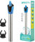 BPS Calentador Acuario Sumergible 50W para Tanque de Pescados Acero Inoxidable 20cm con 2 Ventosas BPS-6084