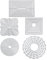 5 Stück Stanzschablone Geometrisch Set Stanzformen Quadratisch Rechteckig Kreis Viereck Rahmen Schneiden Prägeschablonen Prägung Schablone Stanzschablonen für Scrapbooking Album Karten Kunst Basteln