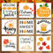 9 Stück Herbstschablonen zum Malen auf Holz – Thanksgiving Day Herbst Gute Ernte für Wohnkultur – Kürbis Ahornblatt Schablone – DIY Bauernhaus Home Wanddekoration, wiederverwendbare Vorlagen Schablone