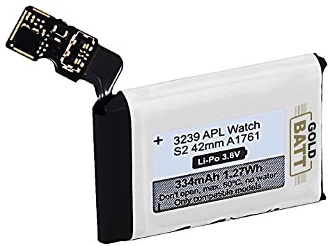 GOLDBATT Akku A1761 kompatibel mit Apple Watch für Serie 2/42 mm