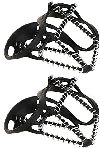 1pair Ice Snow Route Camping Outdoor Sports Shoe Cover Non-Slip Crampons Ice Grip Walk Traction Cleats Ice Crampon Shoe Covers