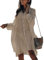 Bsubseach Bathing Suit Cover Ups for Women Beach Shirt Coverup for Swimwear Long Sleeve Blouse Apricot