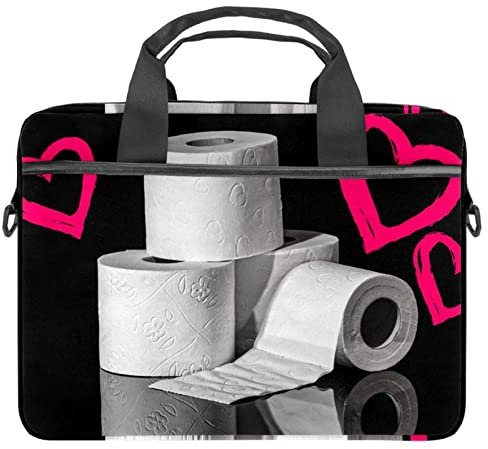 Toilet Paper Laptop Shoulder Messenger Bag Crossbody Briefcase Messenger Sleeve for 13 13.3 14.5 Inch Laptop Tablet Protect Tote Bag Case