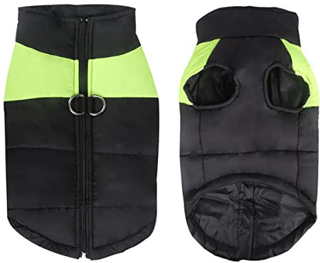 Zomtier Hundemantel Wasserdicht Hundejacke Winter Warme Jacke für Kleine Mittelgroße und Große Hunde, Winddicht Schneeanzug Hundekleidung Hund Welpen Kleidung Weste Haustier Gepolsterte Weste