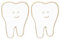 Zähne Brosche Stifte 2pcs Cartoon Zahnform Brosche Legierung Zahnmuster Revers Zahnstiftzubehör