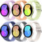 Higgs 6 Pack Bracelet Compatible avec Samsung Galaxy Watch 7/6/5/4 40mm 44mm/5 Pro 45mm/Galaxy 6 Classic 43mm 47mm/4 Classic 46mm Femme Homme,Bracelets Silicone Sports Respirant