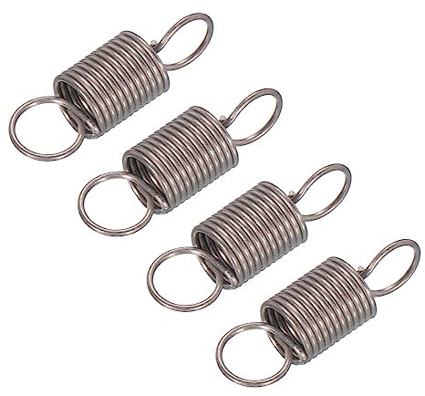 QUARKZMAN Micro-ondes Four Porte Ressort Universel Loquet Ressort Aluminium 7x22MM Compatible pour Four Réchaud Gamme Noir 4pcs