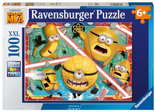 Ravensburger Minions Despicable Me 4 Jigsaw Puzzle for Kids Age 6 Years Up - 100 Pieces XXL