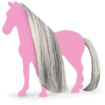 Schleich | Haare Beauty Horses Grey 42652 | Zubehör | 2 Teile | detailgetreues Pferdespielzeug | Geschenk für Mädchen und Jungen