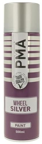 PMA SILVER NON-FADING ALLOY WHEEL SPRAY PAINT 500ML