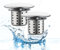 ESMUSSSEIN 2PCS Drain Hair Catcher Tub Drain Protector Bathroom Sink Strainer Bathtub Drain Filter Stainless Steel Drain Hair Trap shower trap cover for Bathtub/Shower/Drain