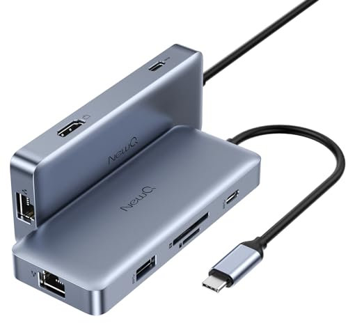 140W PD3.1 USB-C Hub 7-in-1: 4K HDMI, 10Gbps USB-A/C, Gigabit LAN, SD/TF Card Reader für MacBook Pro 16 M3 Pro/PC