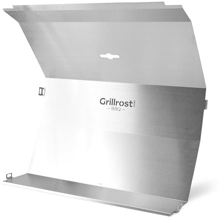 Grillrost.com Das Original Edelstahl Hitzeschild - Doppelte Wandung passend für Napoleon - Freestyle 365