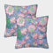 OJBKOBACC Vintage-Blumenornament in Rosa Kuschelige Kissenbezug 2er Set Für Kinder - Für Sofa Lustige Und Verspielte Designs, Die Kinder Begeistern Werden Strapazierfähiges Material 50x50cm