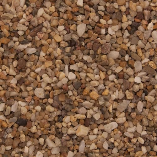 Dihl Gravier pour aquarium nordique 1 kg - 2-4 mm - Substrat naturel non toxique - Pour poissons, reptiles aquatiques, arthropodes, crustacés et amphibiens - 1 kg