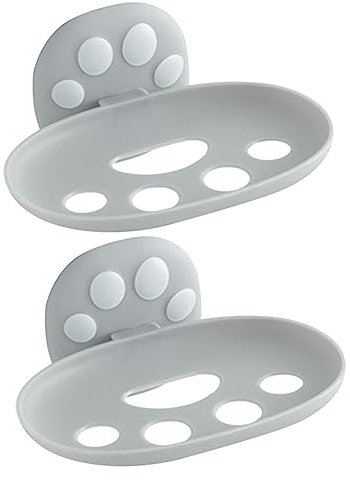 LABRIMP 2stücke Seifenbox in Katzenkissenform Von Aufbewahrungsbehälter Für Seife Aus Hochwertigem Und Umweltfreundlichem Tragbar Und Langlebig Für Bad Und Küche