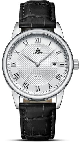 LN LENQIN Uhren Herren Herren Uhr 30M wasserdichte Armbanduhr Analog Quarzuhr Mode Casual Designer Uhr für Männer Lederband