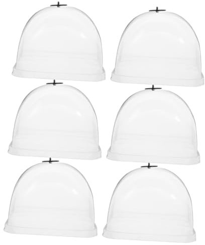 POPETPOP 6St Feuchtigkeitsspendende Aussaatabdeckung Steht Boden Pflanzen Gartenzaun Winter pflanzenschutz pflanzenschutzhaube Winter Obstbaumschutz Übertopfabdeckung aus Kunststoff Plastik