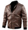 Veste Transition Homme Casual Beau Gosse Mode Veste De Moto Homme Jeunesse Personnalité Unique Veste À Manches Longues Homme Classique Rétro Tendance Veste En Faux Cuir Homme F-Dark Brown 8XL