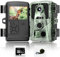 Fine Life Pro Wildkamera FHD/30fps, 42pcs 940nm Low Glow Infrarot Nachtsichtkamera, Wildtierkamera mit 0.1s Bewegungsmelder Nachtsicht, Jagdkamera, 130° Einstellbarer Weitwinkel, IP66 Wasserdicht