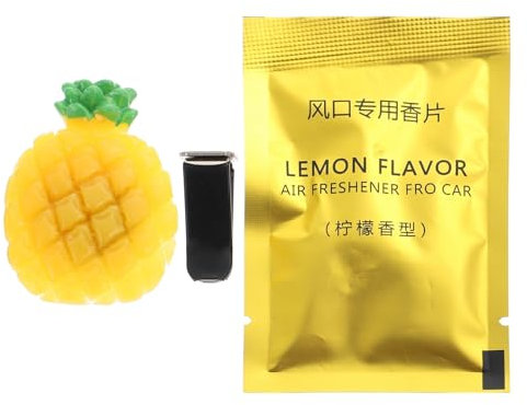 CHILDWEET Pineapple Design Auto Lüftungsclip Für Ätherische Öle Elegante Auto-dekoration Und Duftdiffuser Für Fahrzeuginnere Leicht Zu Installieren Langlebig Und Stilvoll