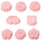 8PCS Flower Cookie Cutter,3D Cookie Mold Plastic Cookie Stampers,Biscuit Cutters,Fondant Cutter,for Home Kitchen Biscuit Fondant Snacks Cheese Baking