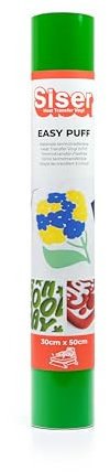 Siser Easy Puff - Apfelgrünes Thermotransfer-Vinyl 50 x 30 cm, Thermotransfer-Vinyl mit 3D-Effekt, für Schneideplotter