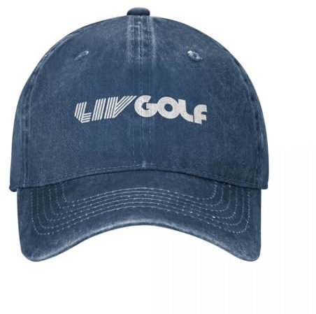 LPMHDTV Baseball Kappen Mode LIV Golf Sport Logo Baseballkappe Unisex Distressed Denim Sun Cap Outdoor Workouts Hüte Kappe Geschenk