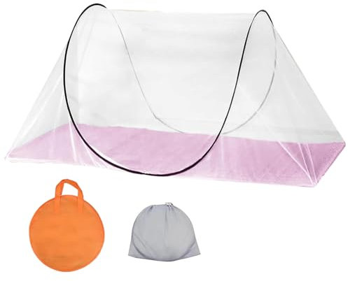 Moustiquaire Pop Up - 200 x 100 x 70 cm - Pliable - Avec poche zippée - Portable - Pour lit simple - Sans installation