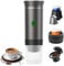Aischens Tragbarer Espressomaschine-Auto,Elektrisch Beheizte Reisekaffeemaschine mit USB-C,Kompatibel mit NS-Kapseln und Gemahlenem Kaffee,Mini-Kaffeemaschine für Camping,Büro und Wandern (Grau)