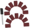 FIXOSHEE 1 Ensemble Manchons de Ponçage pour Tambour de Bandes Abrasives pour Outils Rotatifs pour Du Du