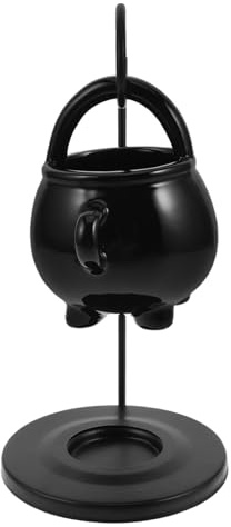 Cabilock Hanging Cauldron Wax Burner Pot Scented Oil Function for Halloween Decorations Indoor Waterless Aromatherapy Oil Diffuser