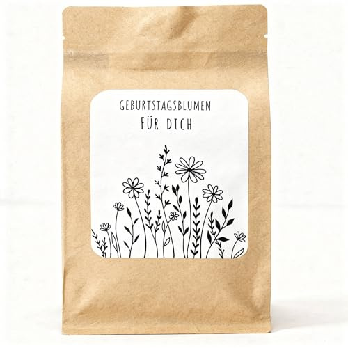 Geburtstagsblumen Samen Pflanzset Geschenk für Frauen – Blumensamen Anzuchtset für Garten Balkon – Birthday Gift Pflanzen Set – Geschenkideen Gartenliebhaber