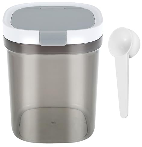 Kaffeedose für Gemahlenen Kaffee Bpa-Frei 1300ml Kaffeebehälter mit Löffel Silikondichtung Vorratsbehälter Transparent Luftdicht Stapelbar für Kaffeebohnen Mehl Haferflocken Backzutaten