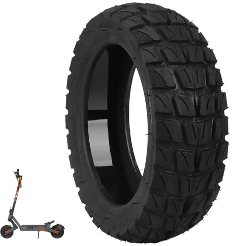 VOLOHAS 10x2,7-6,5 Off-Road Tubeless Ersatzreifen für Kukirin G2/G3/G2 Ultra/M4 Max/A1/Smartgyro Speedway/Rockway/Crossover Speedway 5/Dualtron 3 Elektroroller Selbst Reparierbar Ersatzräder (1 Stück)