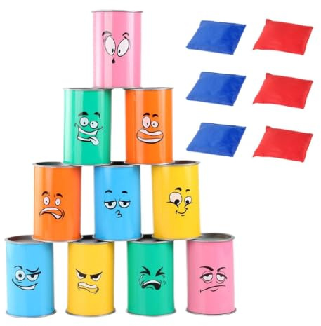 De Lancer De Boîtes Set De Lancer Avec Lumières LED Et Visages Rigolos | Jouet Halloween Pour Activités En Extérieur Fête