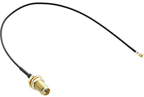 InLine 40835B WLAN Adapterkabel, R-SMA Buchse auf U.FL Stecker, 0,2m, für AVM Fritz-Box