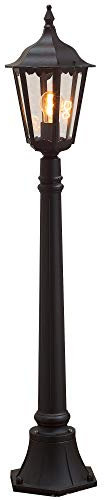 Konstsmide Firenze 7215-750 Wegeleuchte B: 23,5cm T: 23,5cm H: 120cm / 1x100W / IP43 / lackiertes Aluminium / matt-schwarz