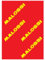 Malossi - Filtro dell'aria universale, in gommapiuma, doppio, misura: 200 x 300 mm, colore rosso