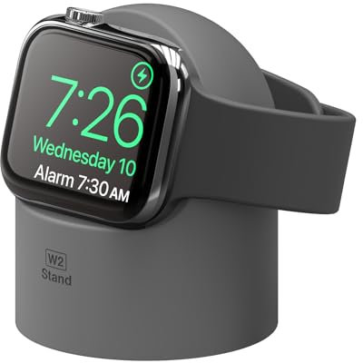 elago W2 Charger Stand Compatible with Apple Watch Series Ultra2/Ultra/10/9/8/7/6/5/4/3/2/1/SE (49mm, 46mm, 45mm, 44mm, 42mm, 41mm, 40mm, 38mm)