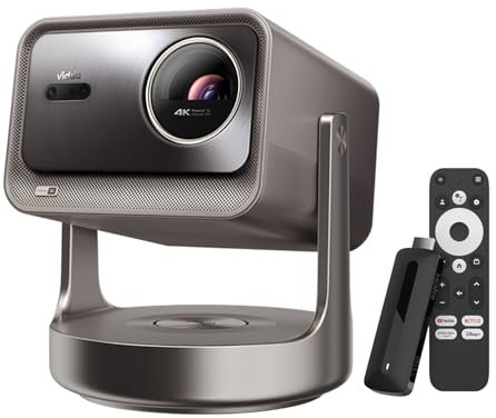 4K Projecteur, Viddà C2 Ultra 4K Laser Vidéoprojecteur, MCL.38 3000 CVIA Lumen 0.9~1.5:1 Courte focale, JßL Son MT9679 4G 128G, Chinois Version Android OS Anglais Support avec KD3 Google TV Stick